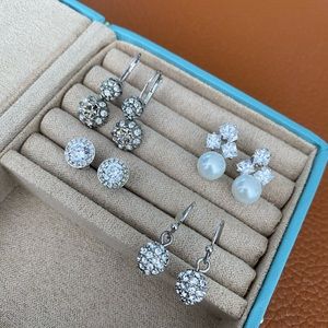 Sparkling Earrings Set of Four